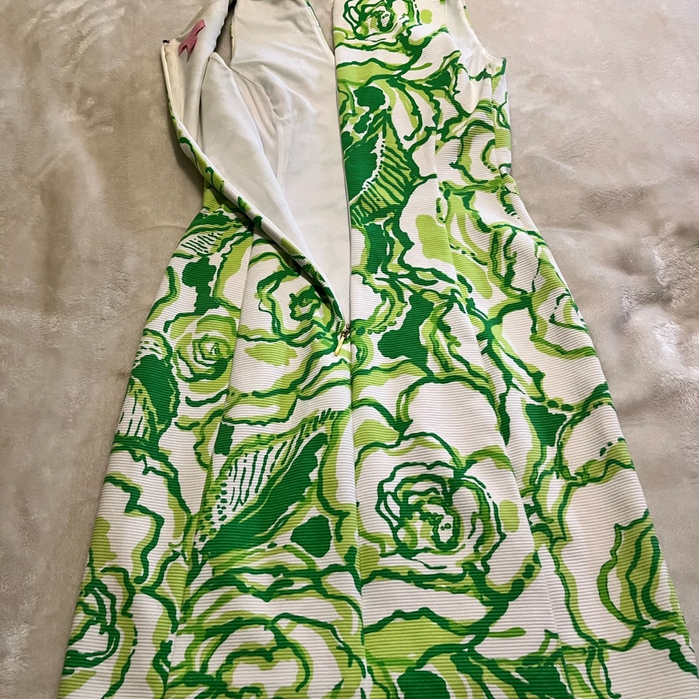 Lilly Pulitzer Cream and Green XS dress - Picture 2 of 3